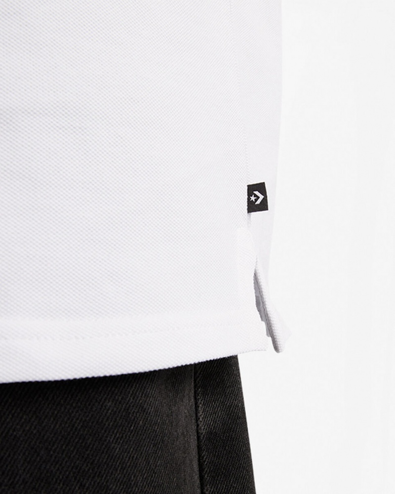 Converse Shoe Patch Polo Shirt Vita | 309PBTSUN
