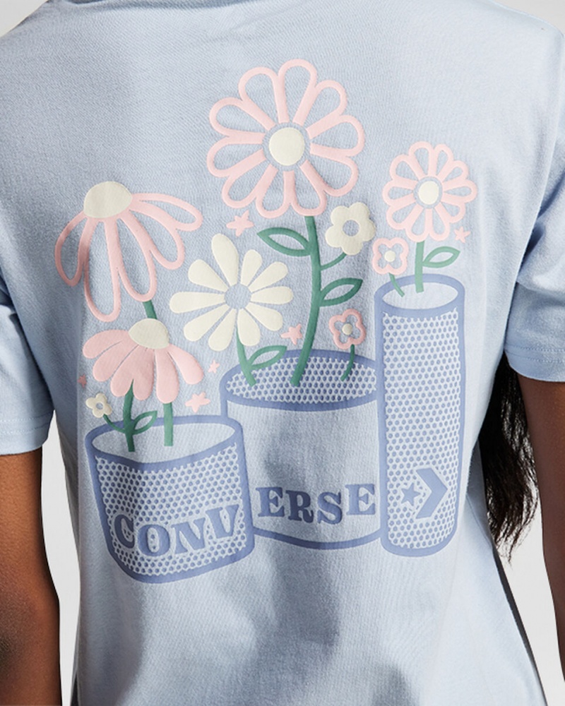 Converse Spring Blooms T-Shirt Grå | 482BKJTRZ