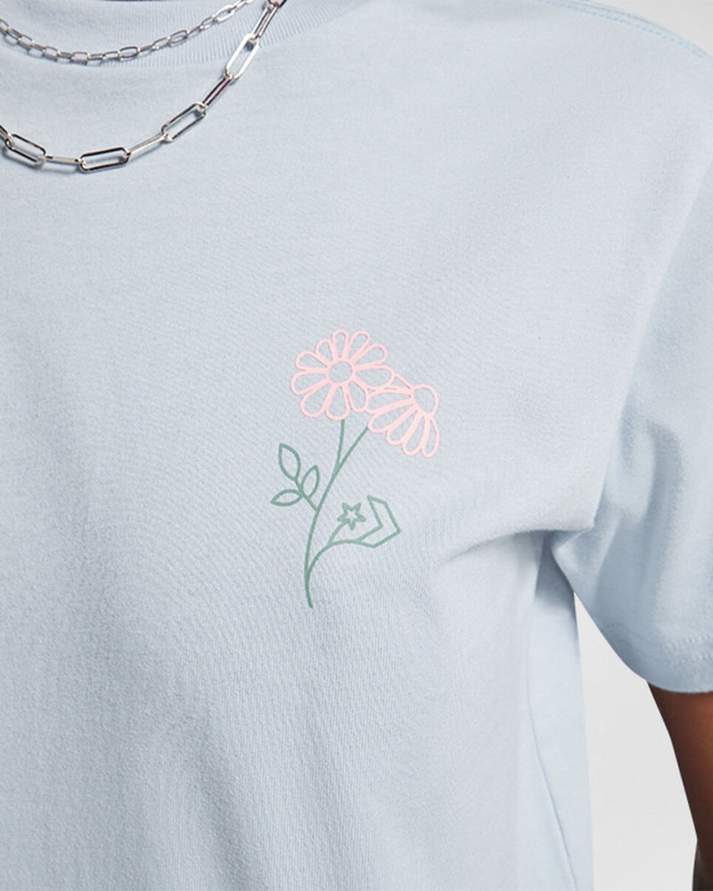 Converse Spring Blooms T-Shirt Grå | 482BKJTRZ