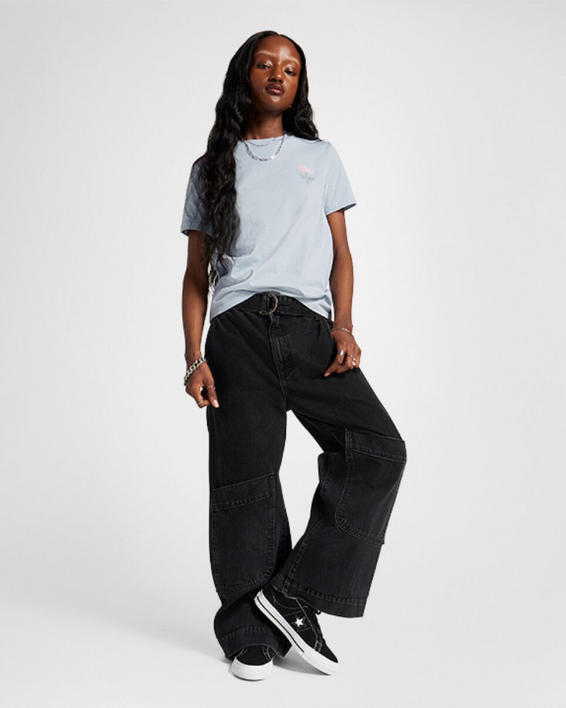Converse Spring Blooms T-Shirt Grå | 482BKJTRZ