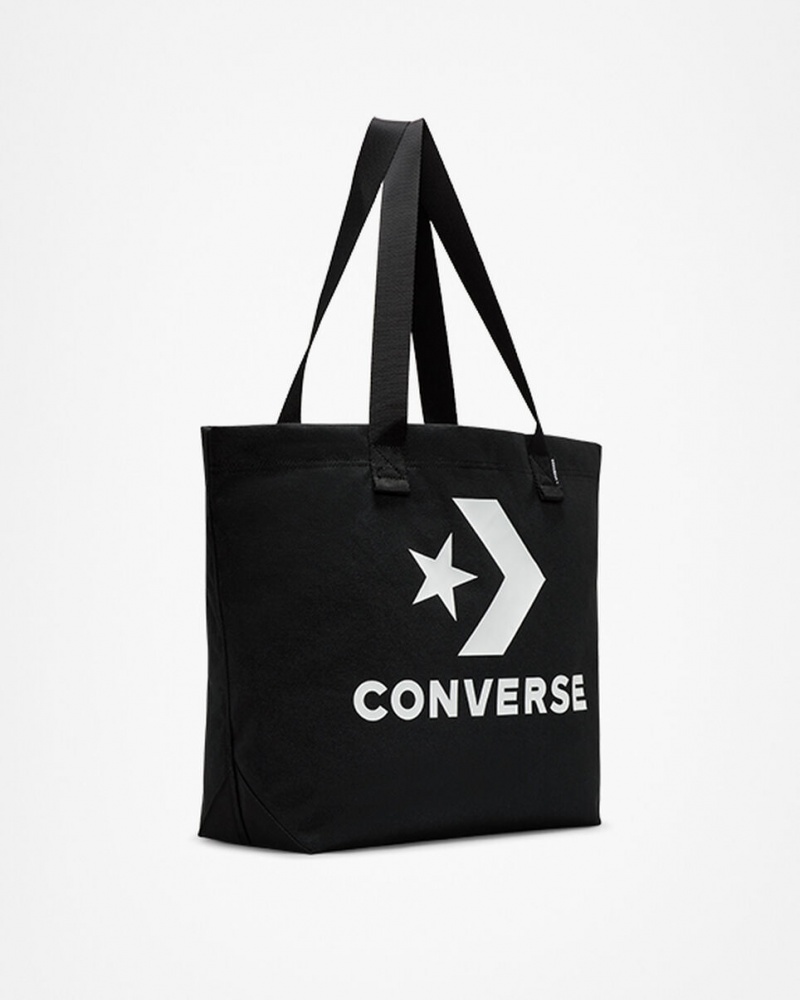 Converse Star Chevron Tote Svarta Vita | 589ZCFDVQ