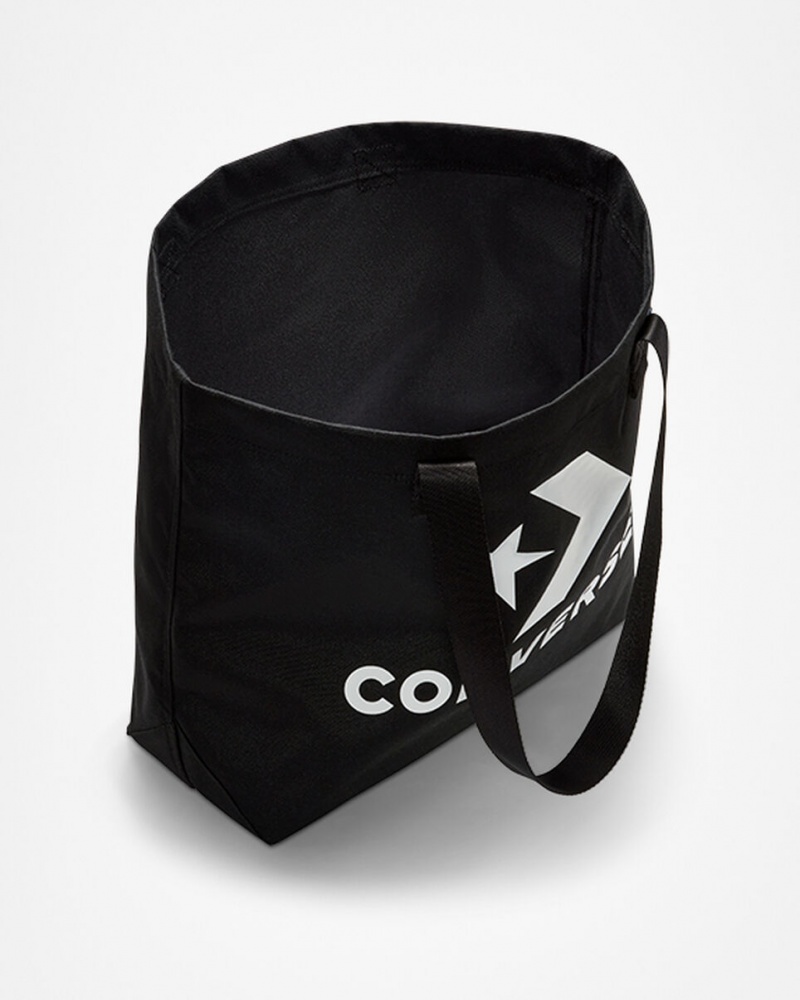 Converse Star Chevron Tote Svarta Vita | 589ZCFDVQ