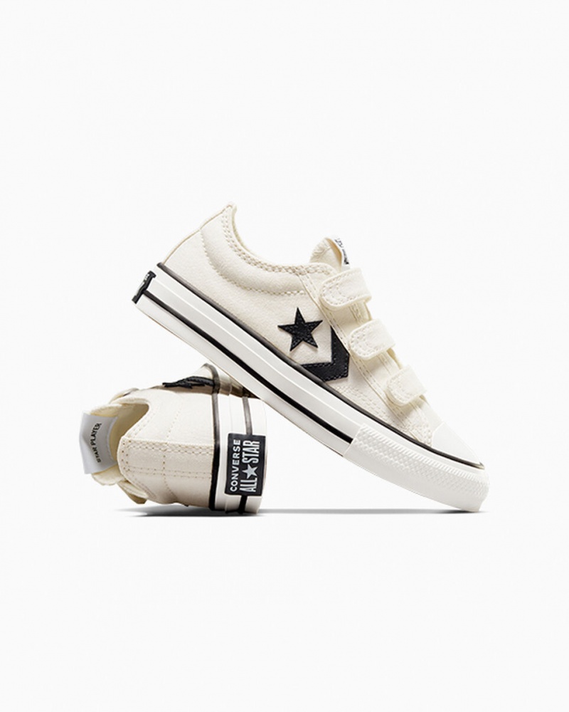 Converse Star Player 76 Easy-On Vita Svarta | 879QBEMGY