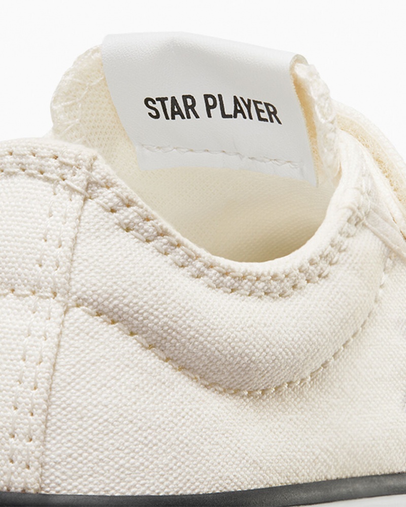 Converse Star Player 76 Easy-On Vita Svarta | 879QBEMGY