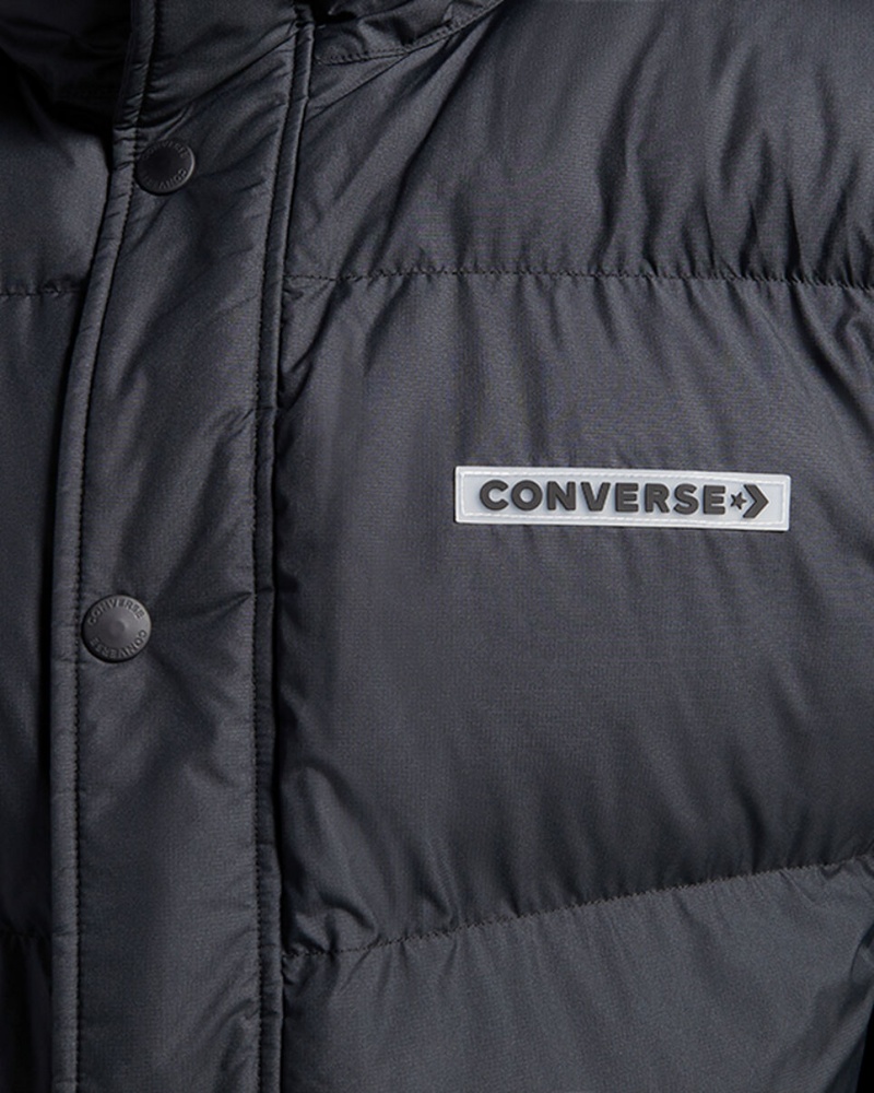 Converse Super Puffer Vadderad Jacket Svarta | 107GPRQEK