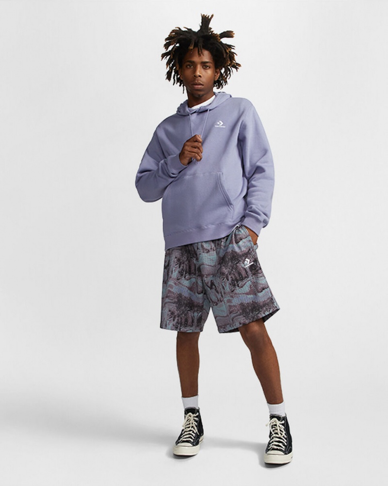 Converse Tie Dye Tryck Korta Grå | 926LWSKVP