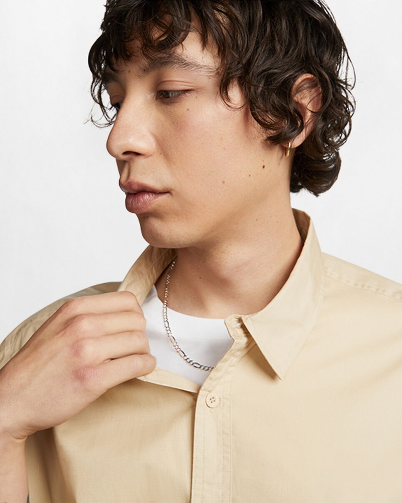 Converse Woven Cargo Shirt Oatmilk | 078PHEFXG
