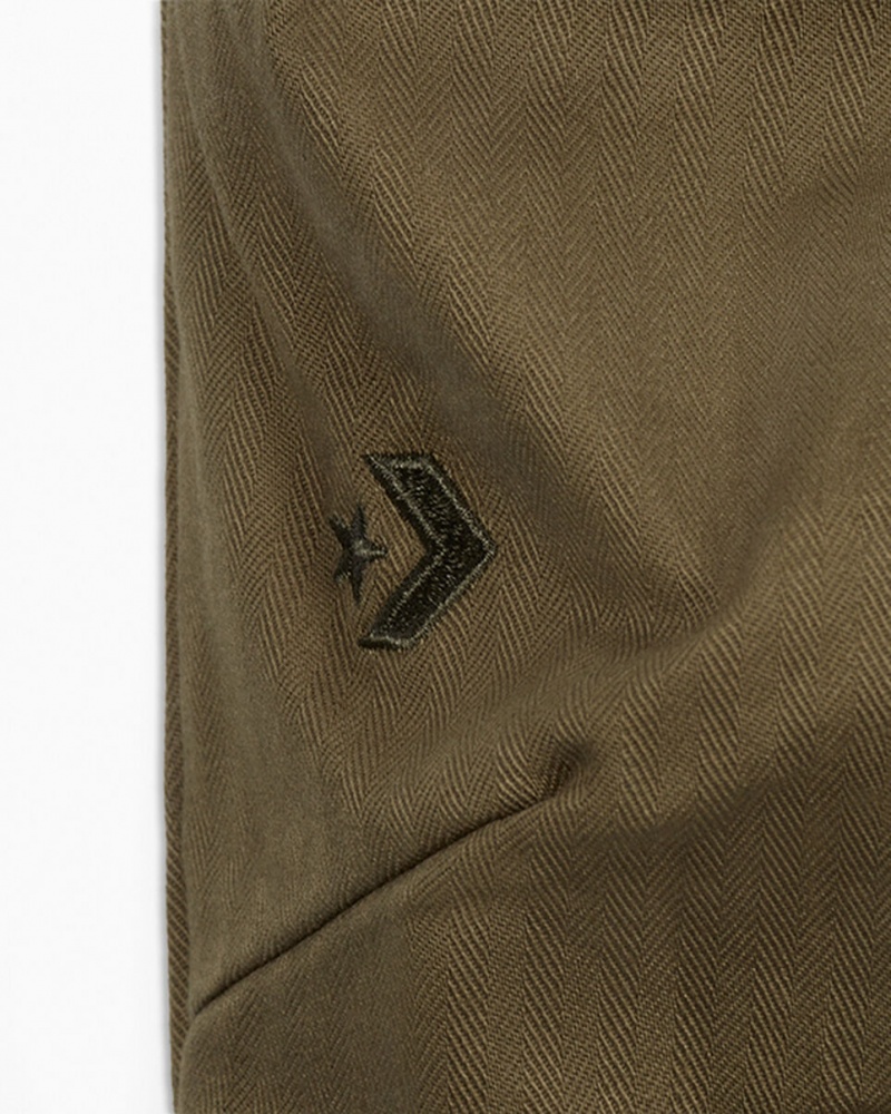 Converse Woven Utility Jogger Khaki | 786OJEKIC